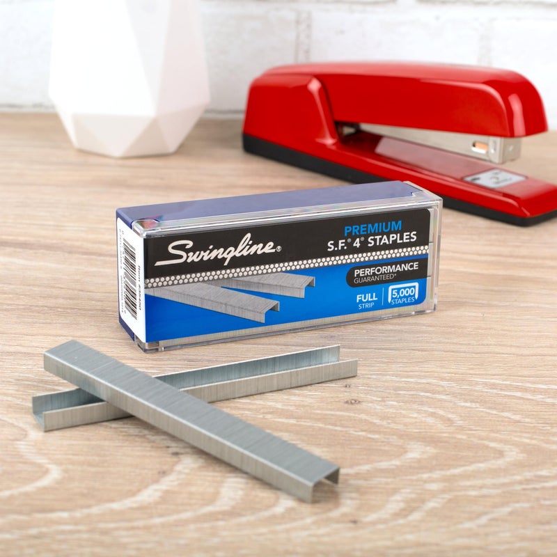 Swingline Staples, 2 Pack, S.F. 4, Premium for Desktop Staplers, 1/4" Length, 210/Strip, 5000/Box (35450) - Image 3